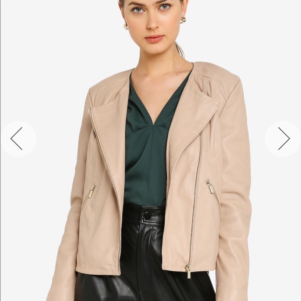 Mango 💯 sheep leather jacket